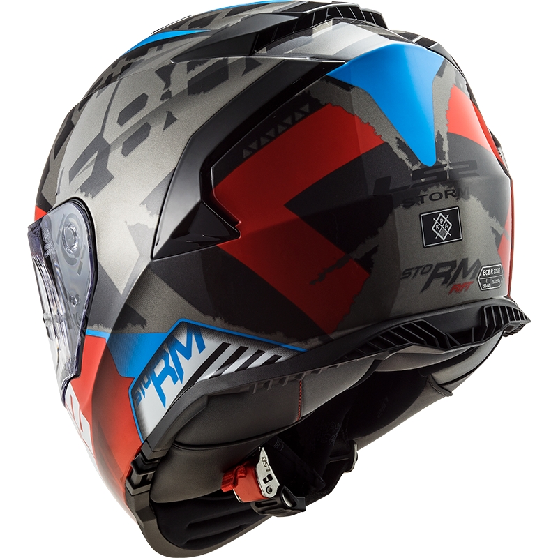 LS2 FF800 Vihar Sprinter integrált motoros sisak fekete-vörös-titán