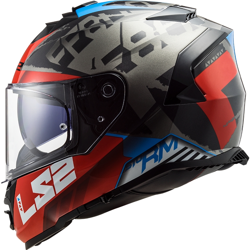 LS2 FF800 Vihar Sprinter integrált motoros sisak fekete-vörös-titán
