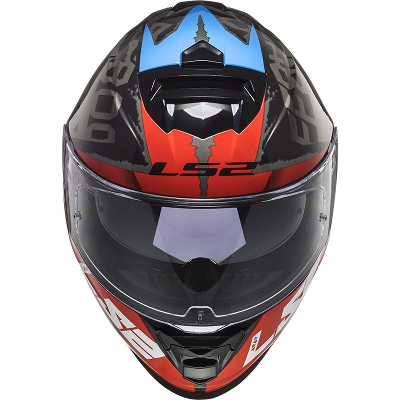 LS2 FF800 Vihar Sprinter integrált motoros sisak fekete-vörös-titán