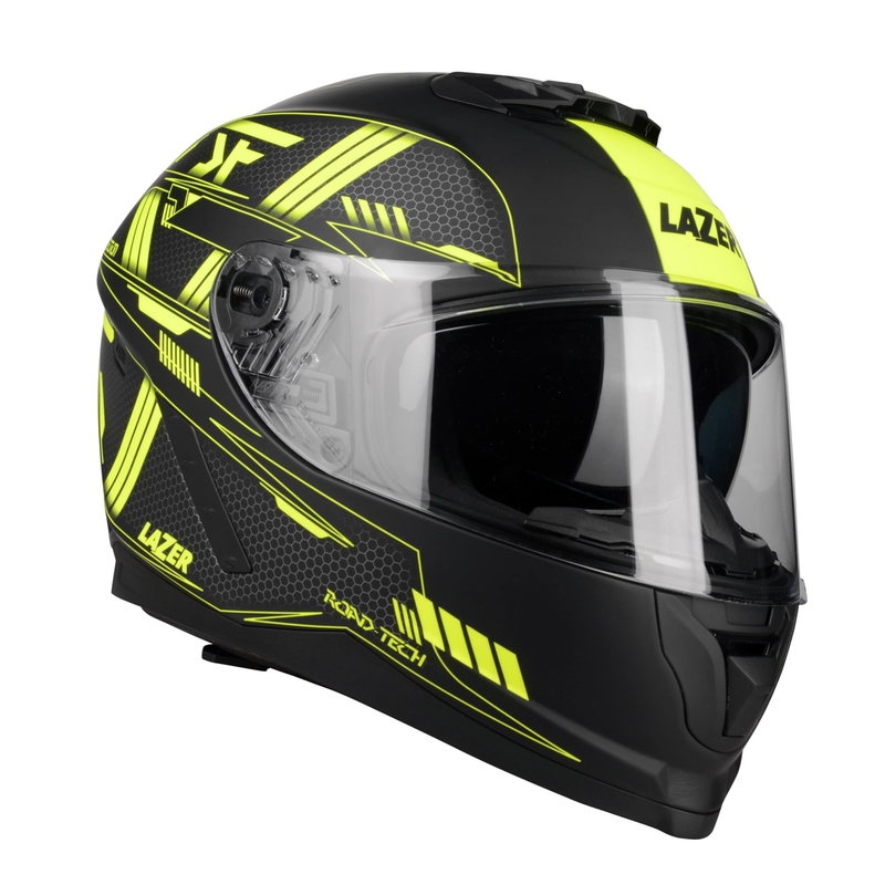 Integrált motoros sisak Lazer Rafale Evo MM Roadtech fekete-fluo sárga