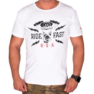 RSA Ride Fast póló fehér