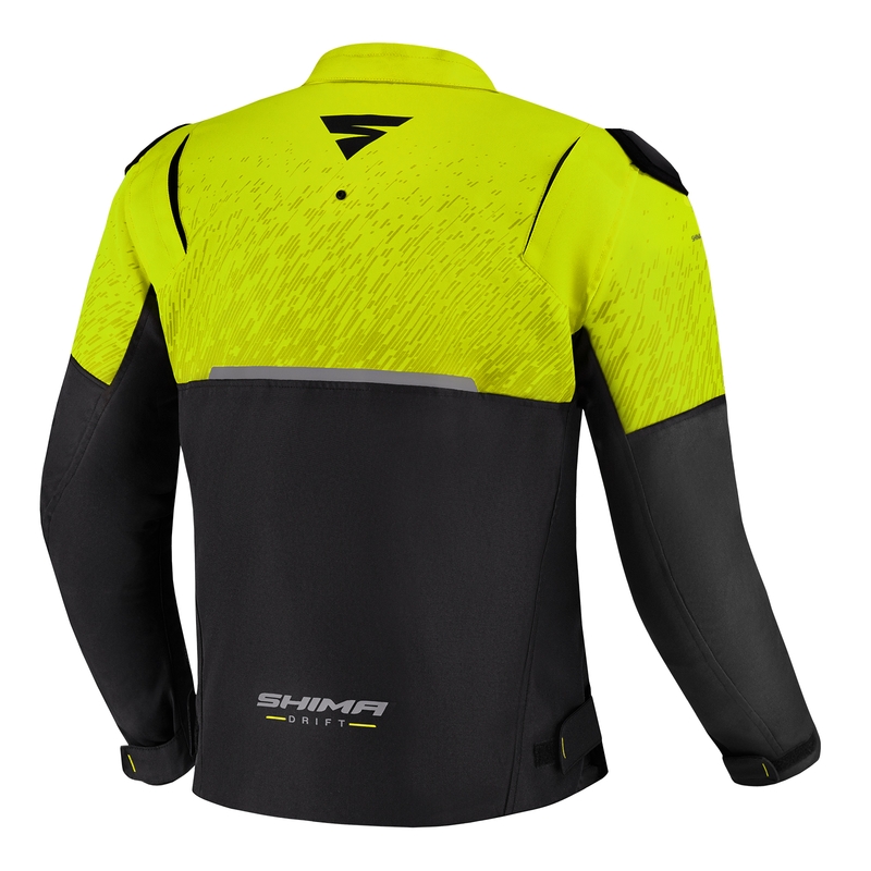 Shima Drift motoros kabát fekete-fluo sárga