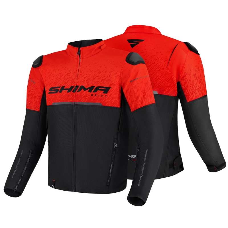 Shima Drift motoros kabát fekete-piros
