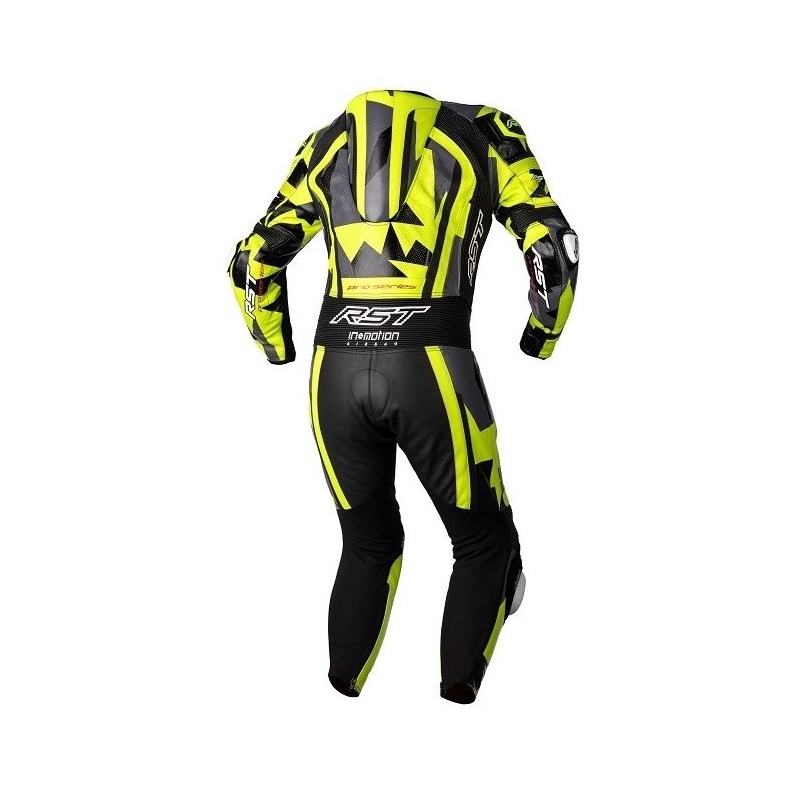 Egyrészes motoros öltöny RST Pro Series CE fekete-szürke-fluo sárga kiárusítás