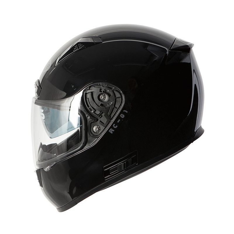 Motorkerékpár sisak Ózon RC-01 feketefényes akció kiárusítás