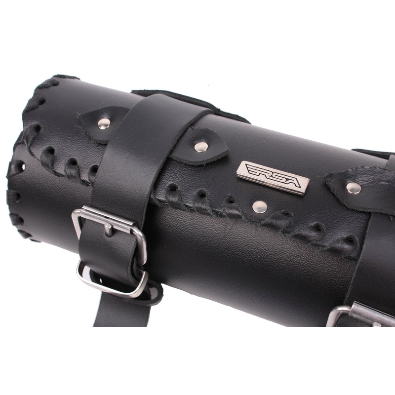 RSA-2A Chopper/Custom bőr motoros henger alakú táska