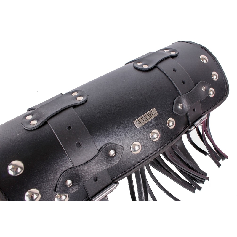 RSA-14C Chopper/Custom bőr henger alakú motoros táska
