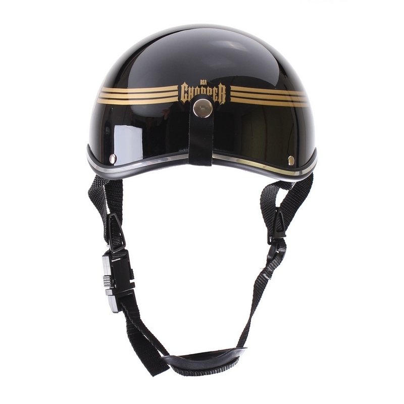 RSA Skull motoros bukósisak fekete fényes