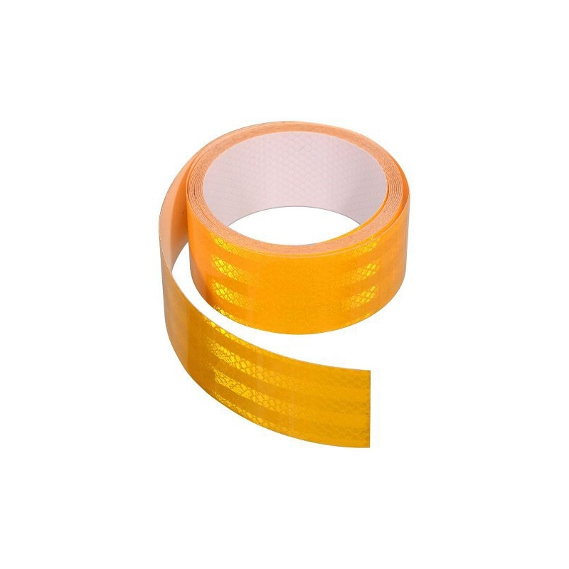Öntapadó fényvisszaverő szalag 5m x 5cm sárga (5m tekercs)