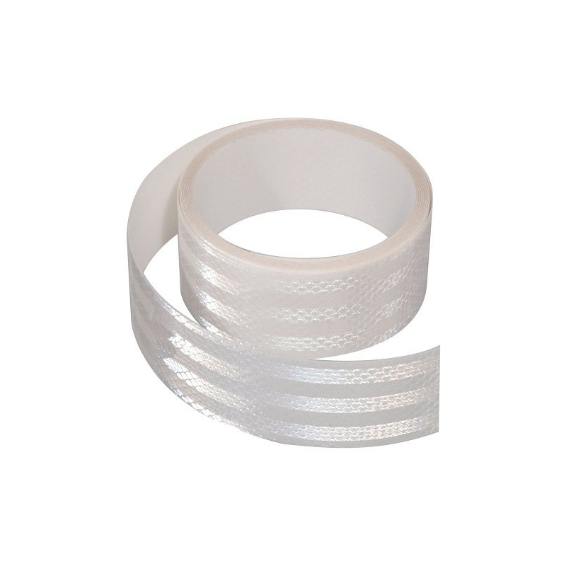Öntapadó fényvisszaverő szalag 5m x 5cm fehér (5m tekercs)