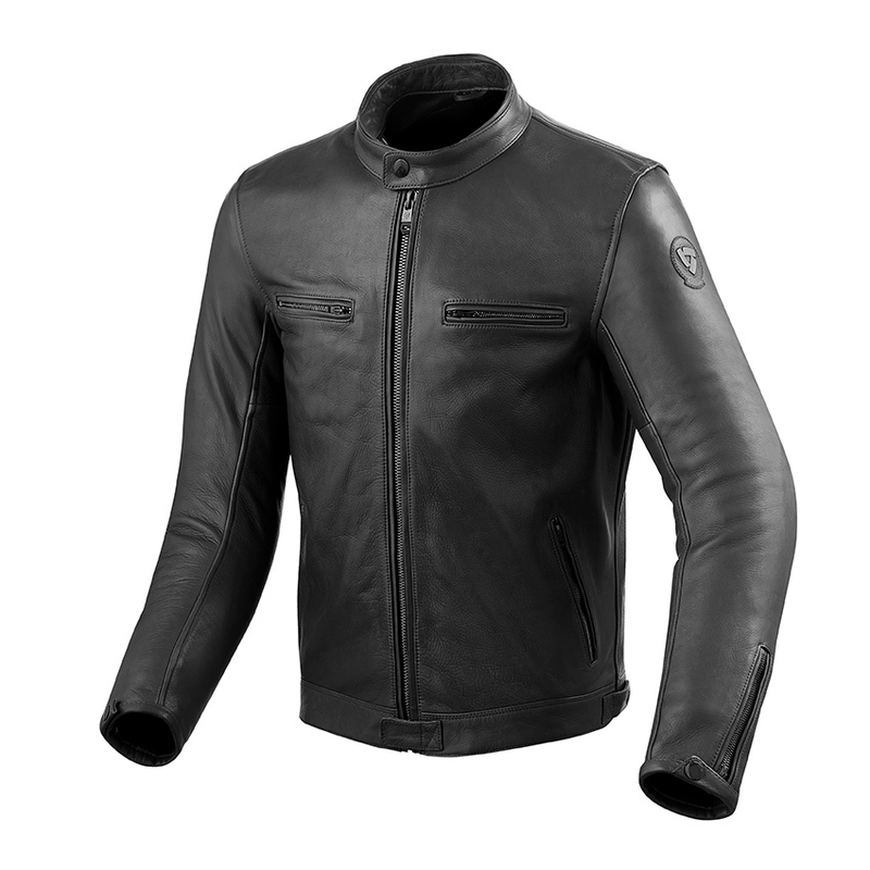 Bőr motoros kabát Revit Gibson fekete akció kiárusítás
