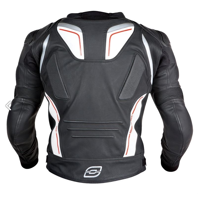 Ozone Grip motoros kabát - fekete/fehér