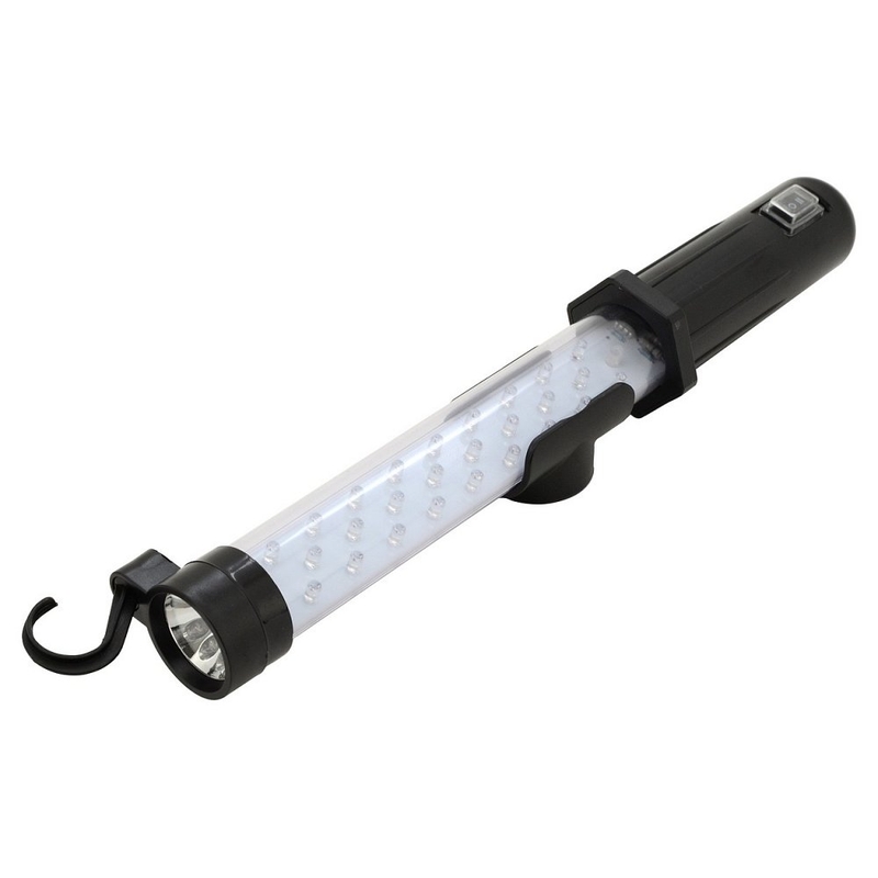 Szerelhető zseblámpa 27+7LED újratölthető 12/220V Li-on 1200mAh