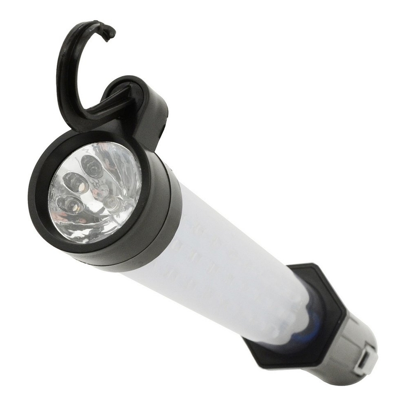 Szerelhető zseblámpa 27+7LED újratölthető 12/220V Li-on 1200mAh