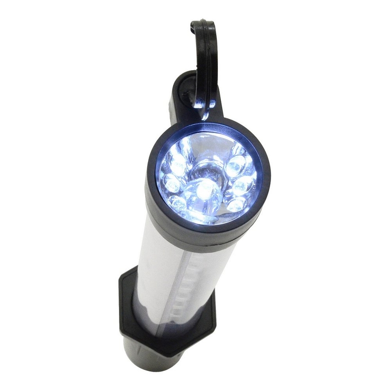 Szerelhető zseblámpa 27+7LED újratölthető 12/220V Li-on 1200mAh