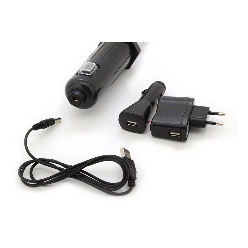 Szerelhető zseblámpa 27+7LED újratölthető 12/220V Li-on 1200mAh