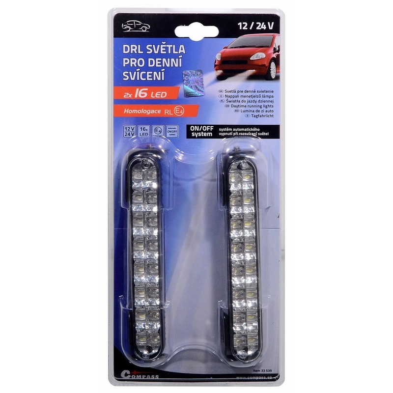 Nappali menetfény RL hom. 16 LED-es be/ki rendszer