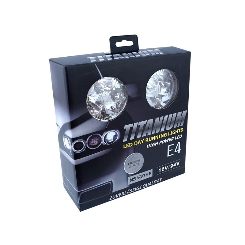 Nappali menetfény 4db HIGH POWER LED 12V/24V (kerek 70mm)