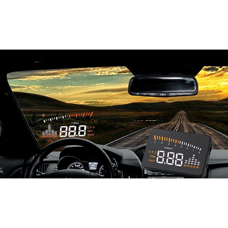 Monitor 3,5"-os HUD vetítési kijelzővel