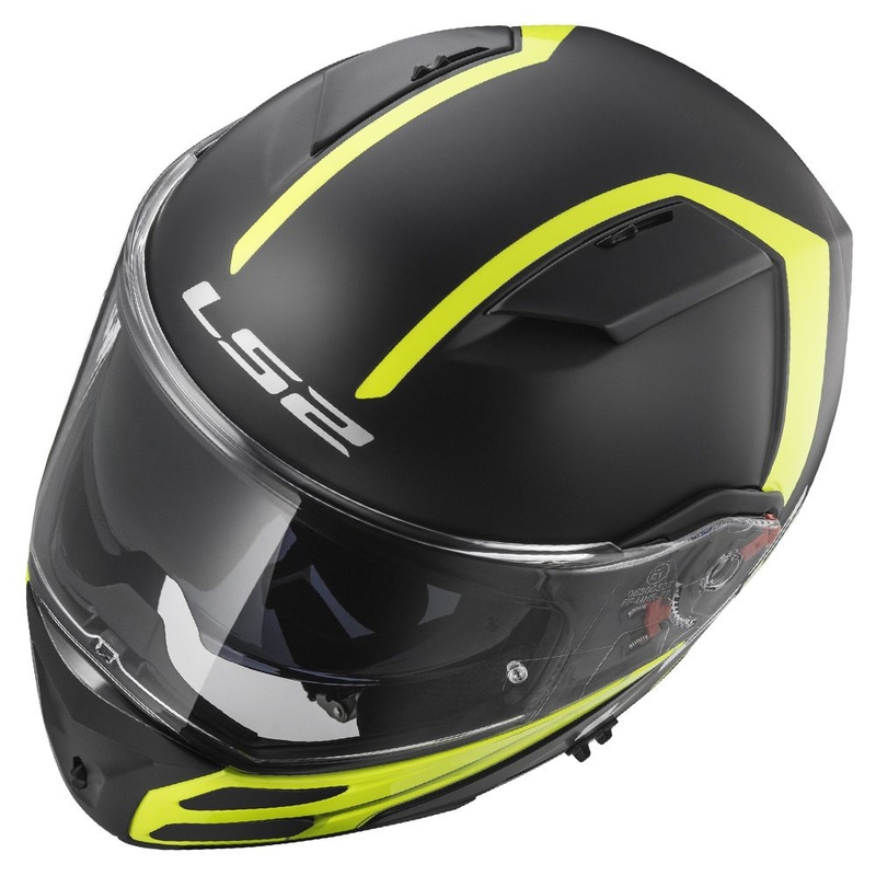 Billenő sisak LS2 FF324 Metro Rapid fekete-sárga matt