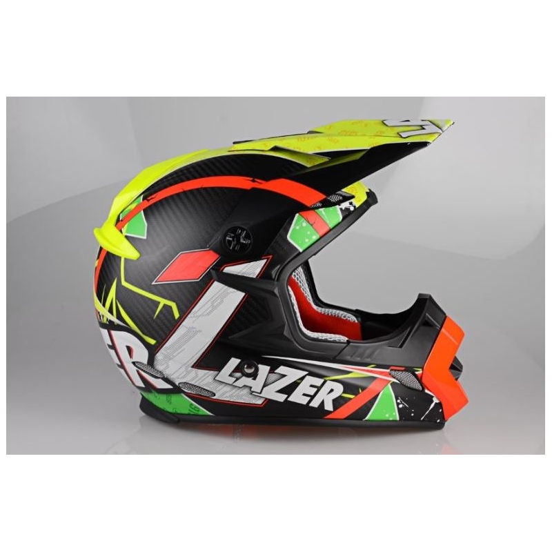 Motocross motorkerékpár sisak Lazer MX8 Légi tiszta szén eladás kiárusítás