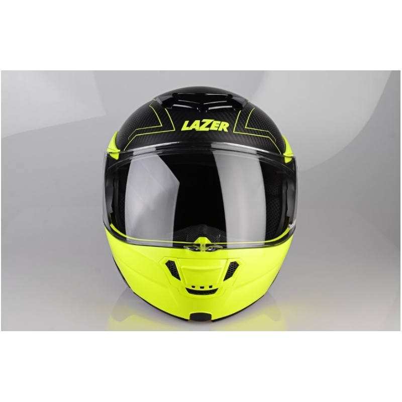 Motoros sisak Lazer Monaco Evo - Droid Pure Glass sárga