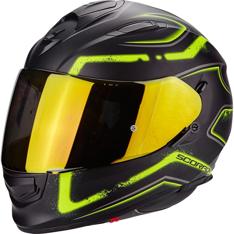 Integrált sisak Scorpion EXO-510 Air Radium fekete-fluo sárga