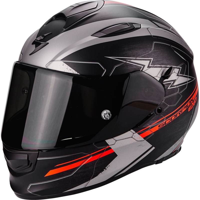 Integrált sisak Scorpion EXO-510 Air Cross fekete-ezüst-neonvörös eladás kiárusítás