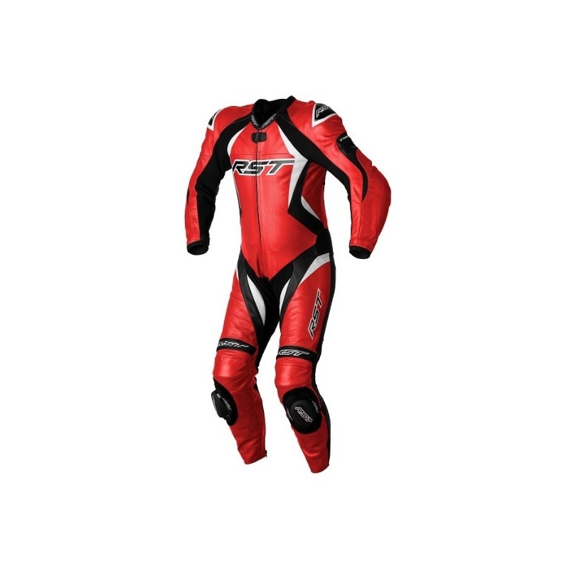 Egyrészes overall motorkerékpárokhoz RST Tractech Evo 4 CE fekete-fehér-piros kiárusítás