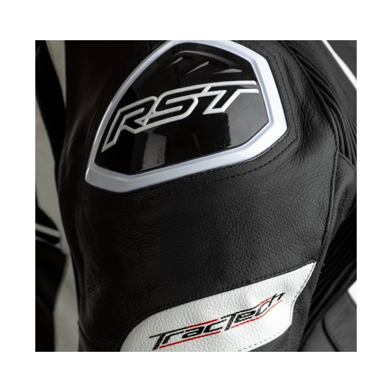 Egyrészes overall motorkerékpárokhoz RST Tractech Evo 4 CE fekete-fehér-zöld kiárusítás