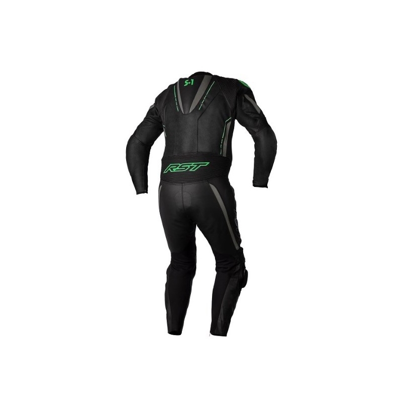 Egyrészes motoros öltöny RST S1 CE fekete-szürke-fluo zöld kiárusítás