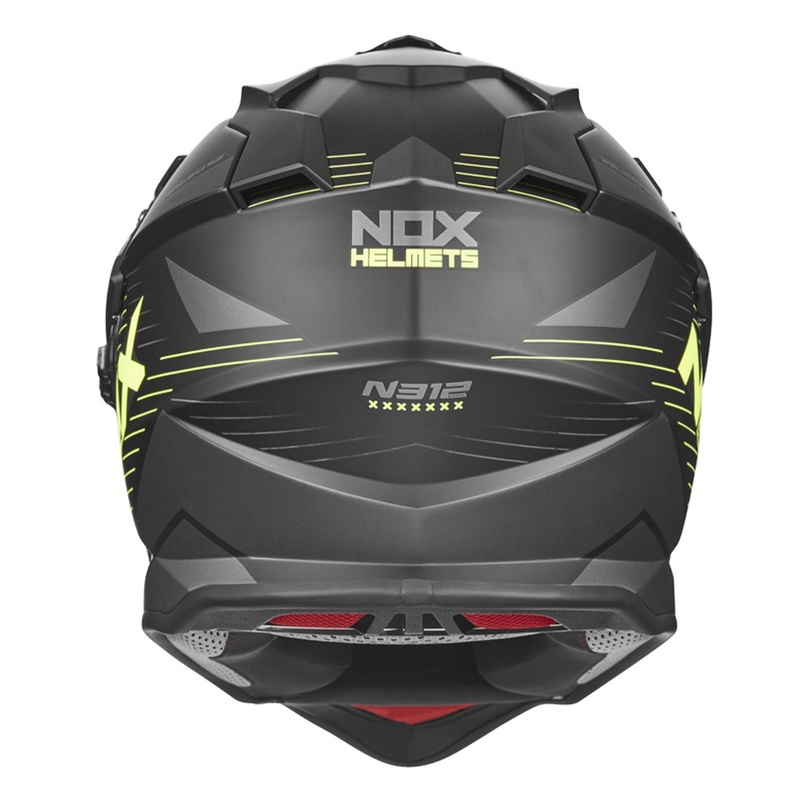 Enduro sisak NOX N312 EXTEND 2022 fekete-fluo sárga