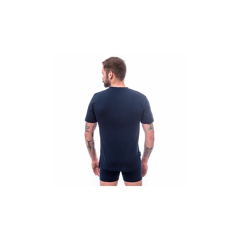 Férfi póló Érzékelő Merino Active PT Mountains sötétkék kiárusítás