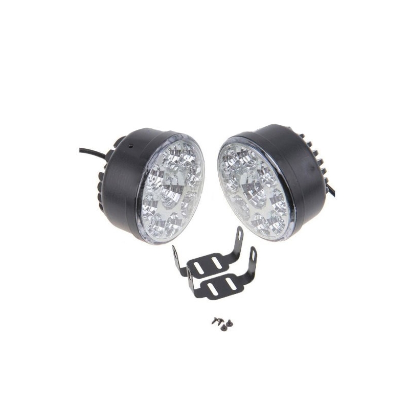 Světla denního osvětlení Superlight  DRL 9 LED diod kulatá