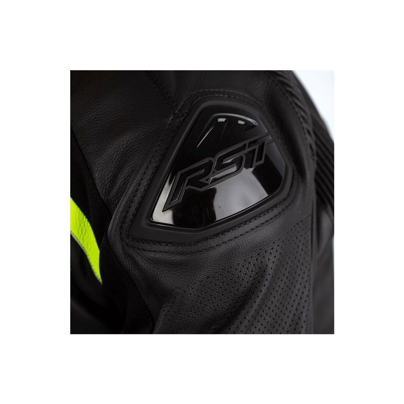 Motorkerékpár kabát RST Sabre légzsák CE fekete-fluo sárga kiárusítás