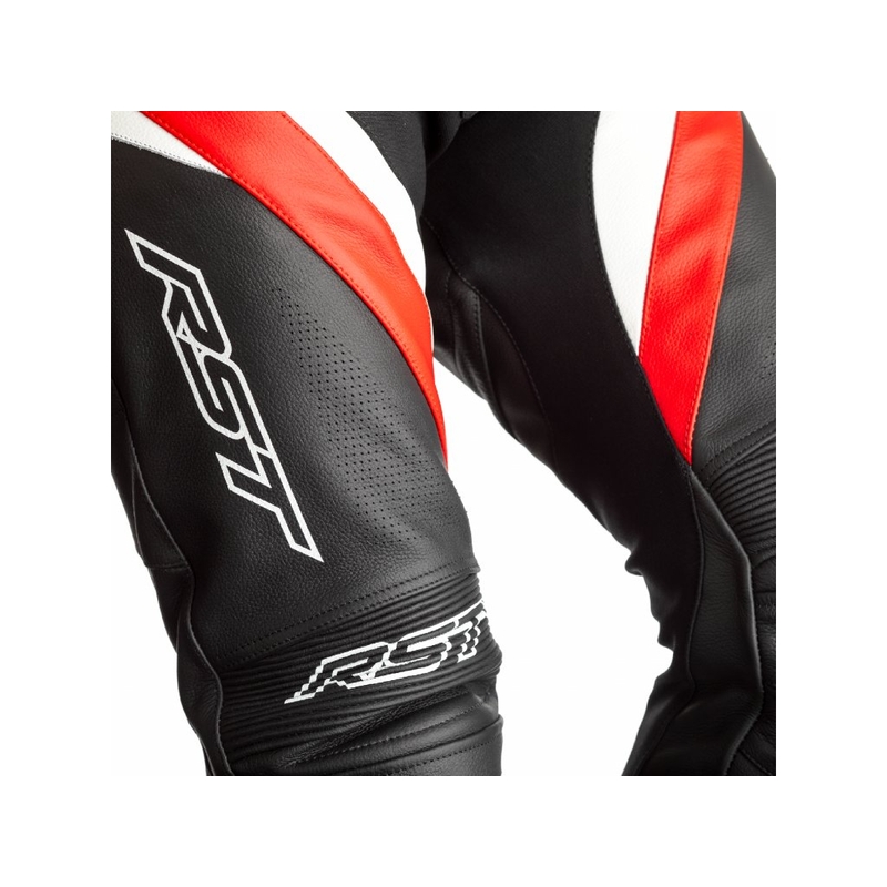 Motoros nadrág RST Tractech Evo 4 CE fekete-fehér-piros kiárusítás