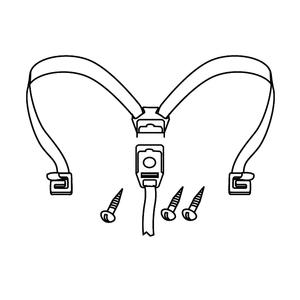 Flexible strap SHAD D1B48CGR for SH48