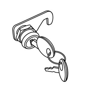 Locking system SHAD 200537R for  ATV110/ATV40