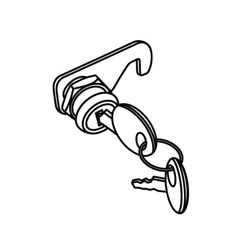 Lock kit SHAD for ATV80