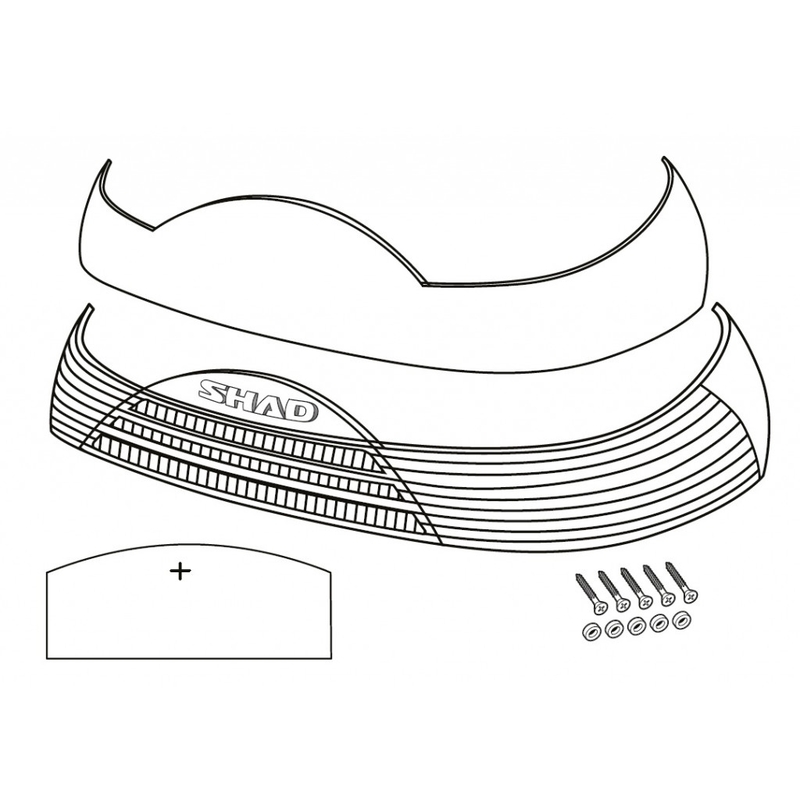 Reflectors SHAD for SH46 piros