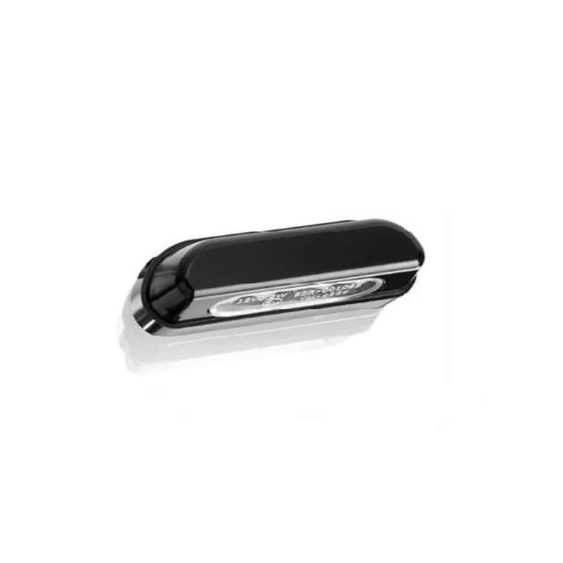 Licence support light PUIG fekete plastic with LEDs