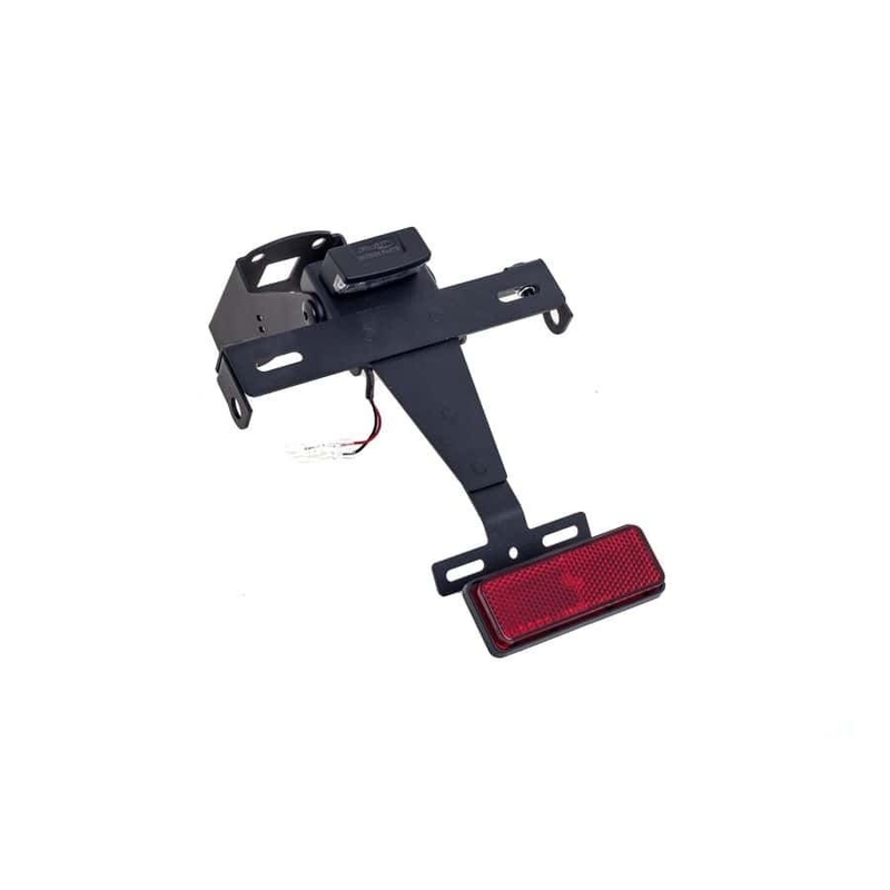 Adjustable license support PUIG fekete részére KAWASAKI Z 1000 SX 2011-2019, KAWASAKI Ninja 1000 SX 2020-2024