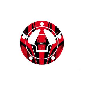 Fuel cap cover PUIG RADIKAL 6312R piros