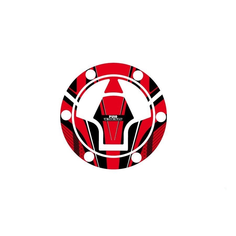 Fuel cap cover PUIG RADIKAL piros részére KAWASAKI Z 300 2015-2017, KAWASAKI Ninja 250 SL 2015-2017