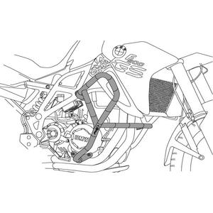 Engine guards PUIG 3572N d 25mm fekete
