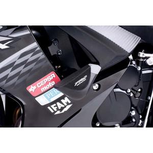 Frame sliders PUIG PRO 5686N black with grey rubber