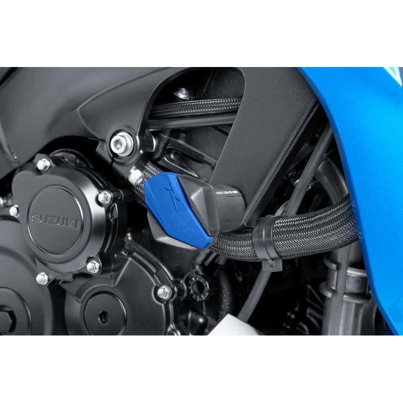 Spare rubber end protector PUIG R12 kék