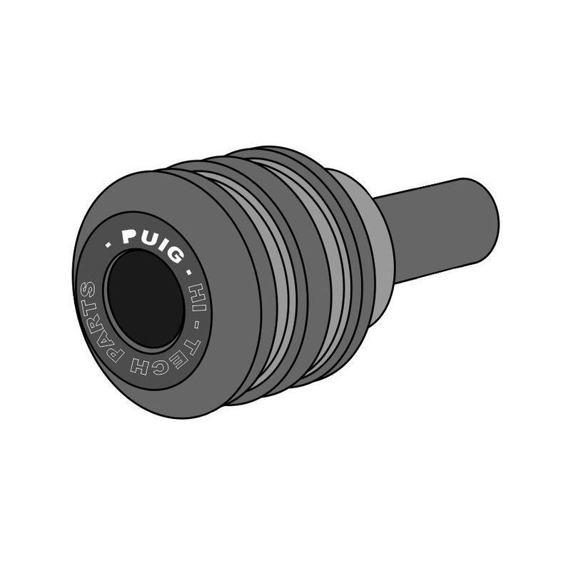 Spare nylon puck PUIG VINTAGE for M12 bolt fekete