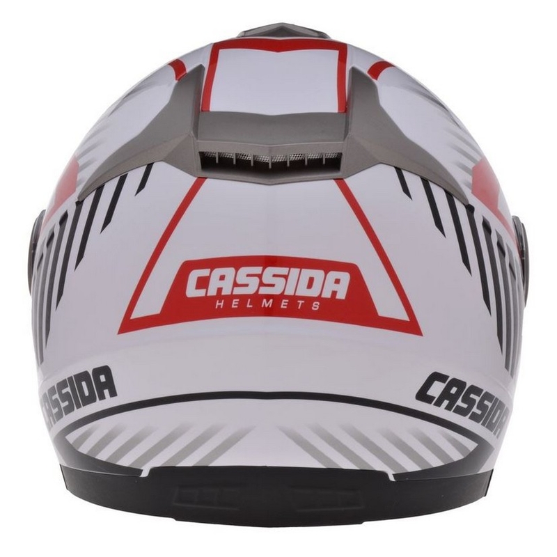 Cassida Magnum motoros sisak fekete-fehér-piros