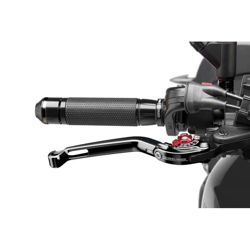 Brake lever without adapter PUIG foldable fekete/piros